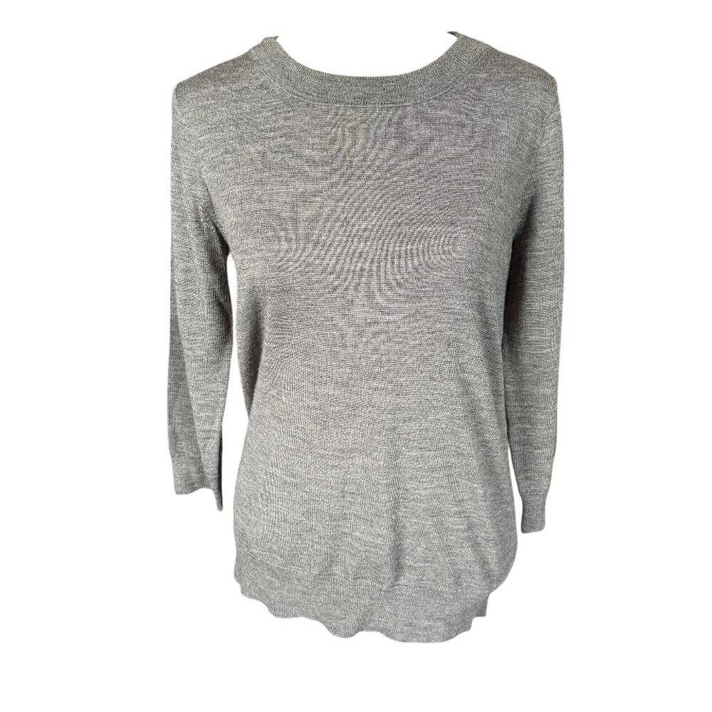 J. Crew long sleeve crewneck pullover wool sweater top women's size small